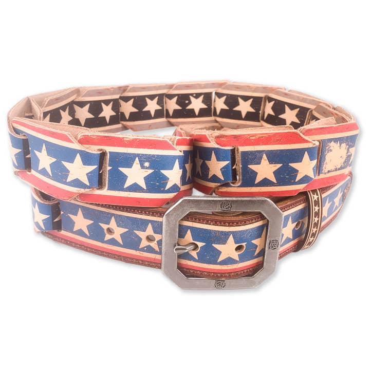 CEINTURE EN CUIR PLEINE FLEUR KNIEVEL-FULL GRAIN pour la vente par TODD BLOOM
