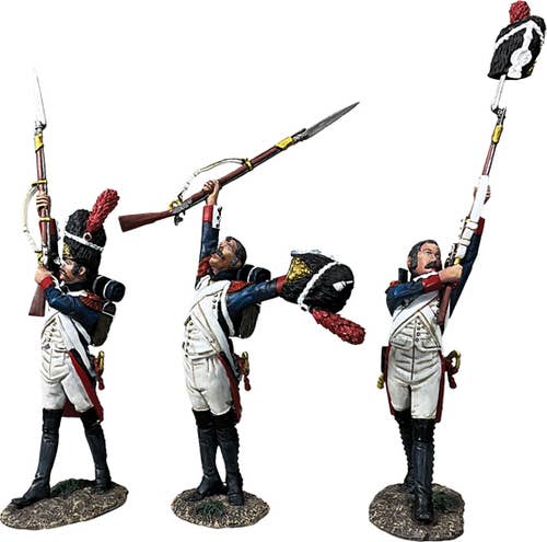 W.Britain Model Figures – Engroshandel Pyntefigur – 36214 - „Lev Kejseren!“ Jublende fransk kejsergarde1