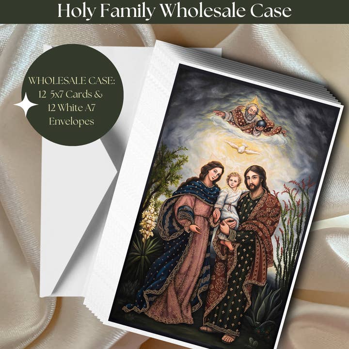 Holy Family Greeting Cards - Wholesale Case of 12 Cards for wholesale by New Jerusalem Studios