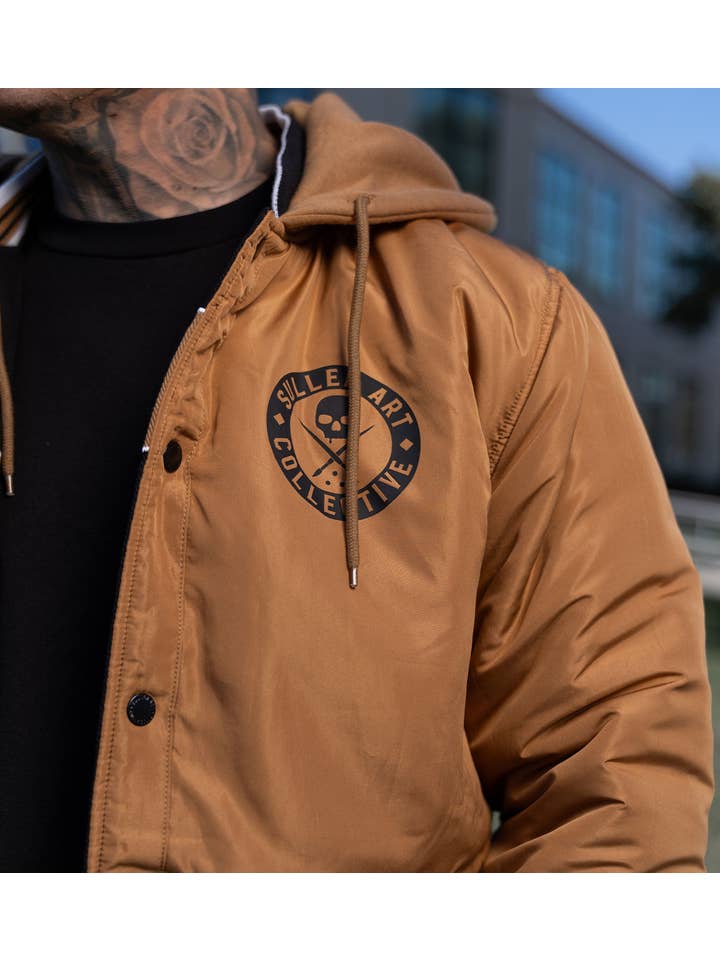 BLACK Strong Arm - Reversible Hooded Jacket for wholesale on Faire12