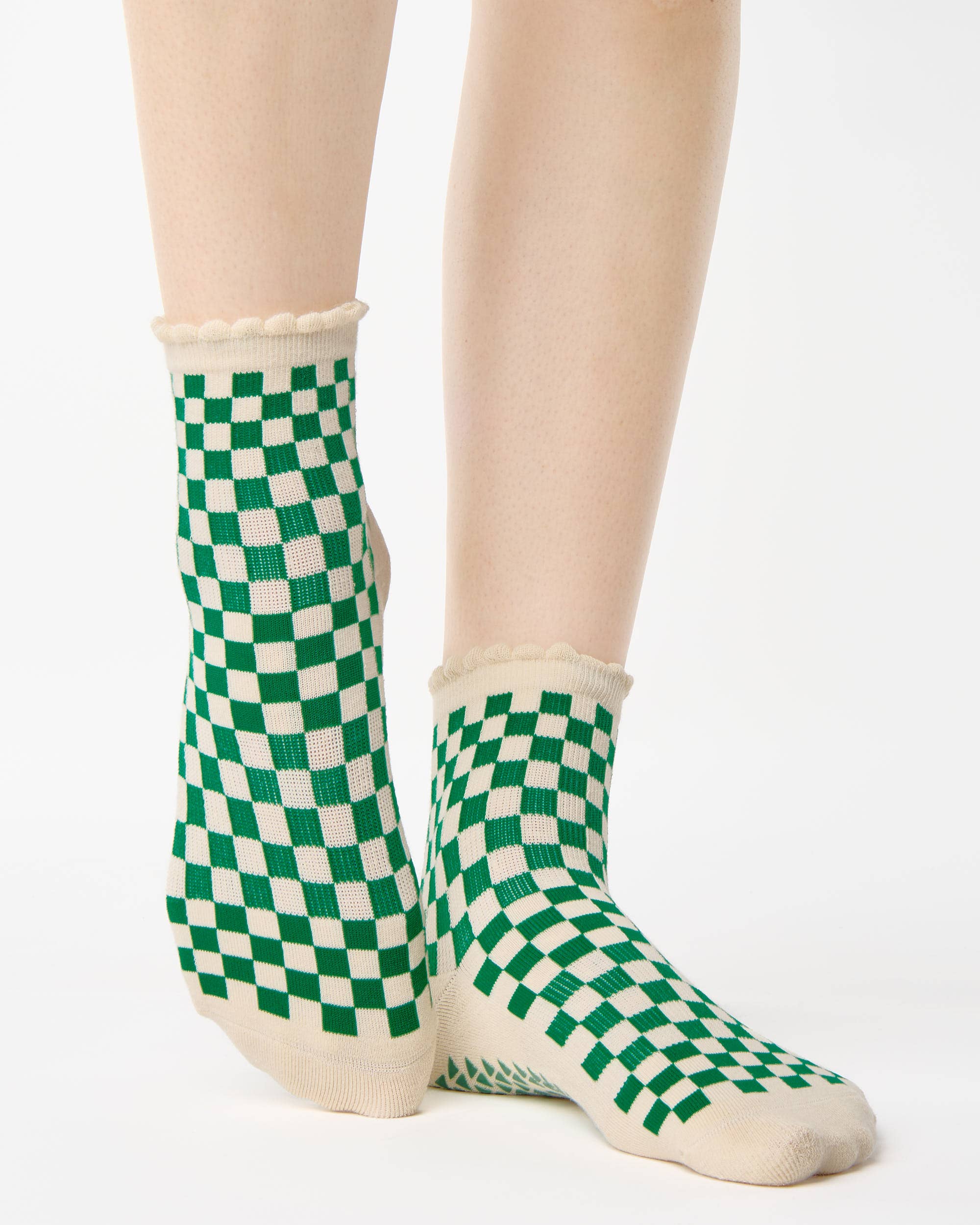 Pointe Studio – Großhandel Socken – Damen – Damen-Ankle-Socken Annie mit Anti-Rutsch-Griff aus Baumwollmischung für Pilates und Barre