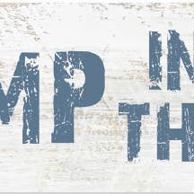 Rustic Marlin - Wholesale Sign - Go Jump in a Lake Framed Barn Wood Sign1