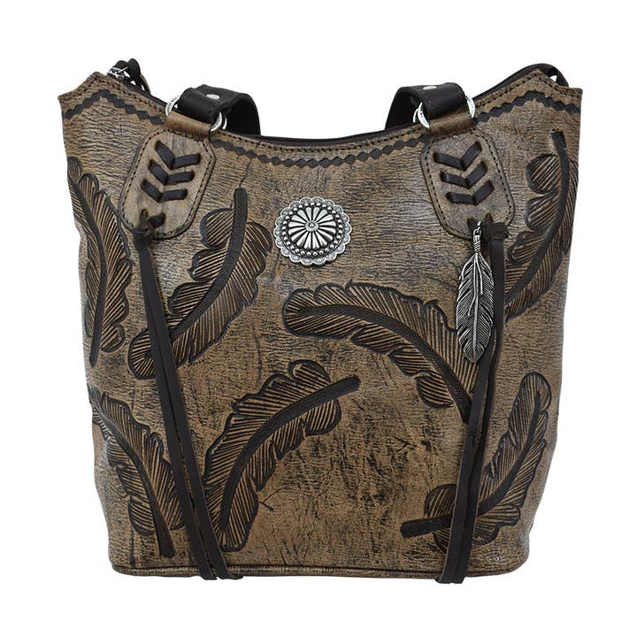 Sacred Bird Sac Seau à Fermeture Éclair en Haut pour la vente par American West