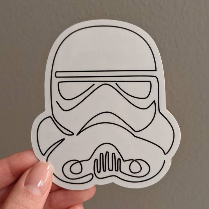 Stormtrooper Sticker | Star Wars Sticker Decal for wholesale by LeMinimal