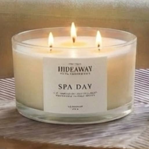 Spa Day Luxury 3-Wick Candle for wholesale by Hideaway Home Fragrances