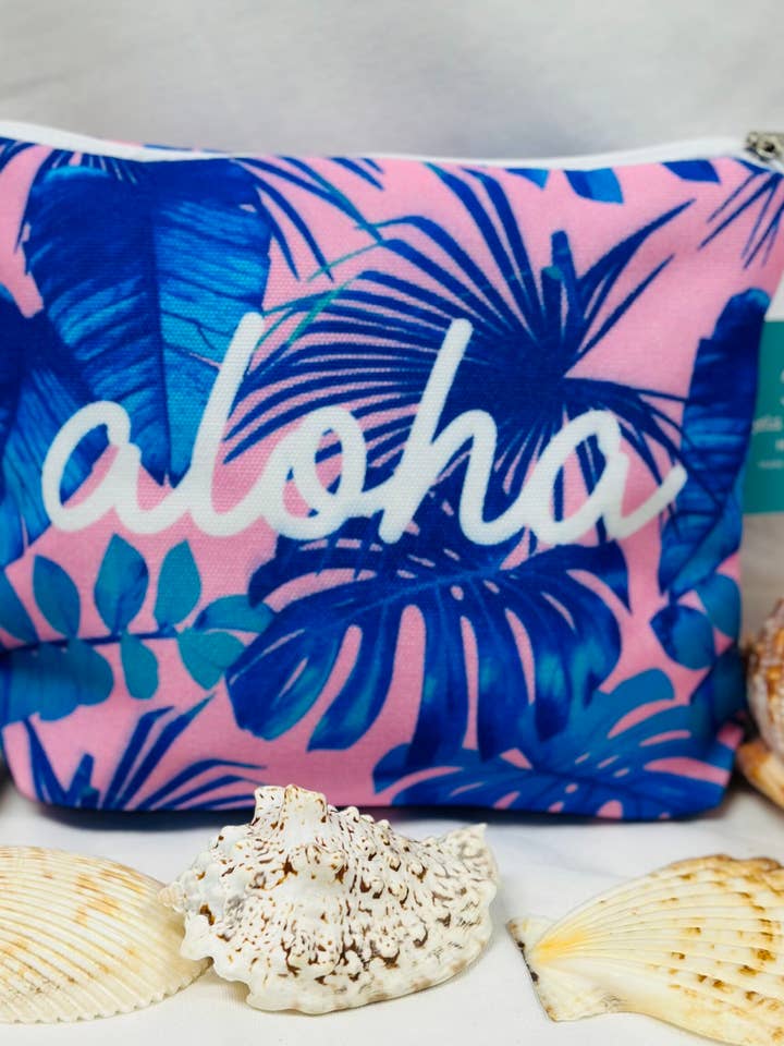 Aloha Foglia Rosa Pochette Hawaiana per la vendita all'ingrosso da parte di Angels by the Sea Hawaii