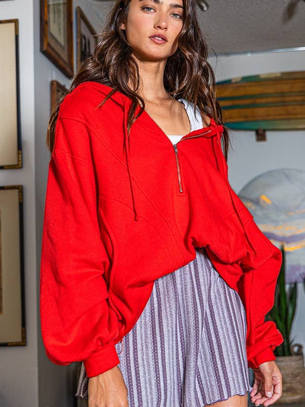 BUCKETLIST - Wholesale Hoodie – Women's - T1173A Zip-up French Terry Pullover Hoodie Jacket4