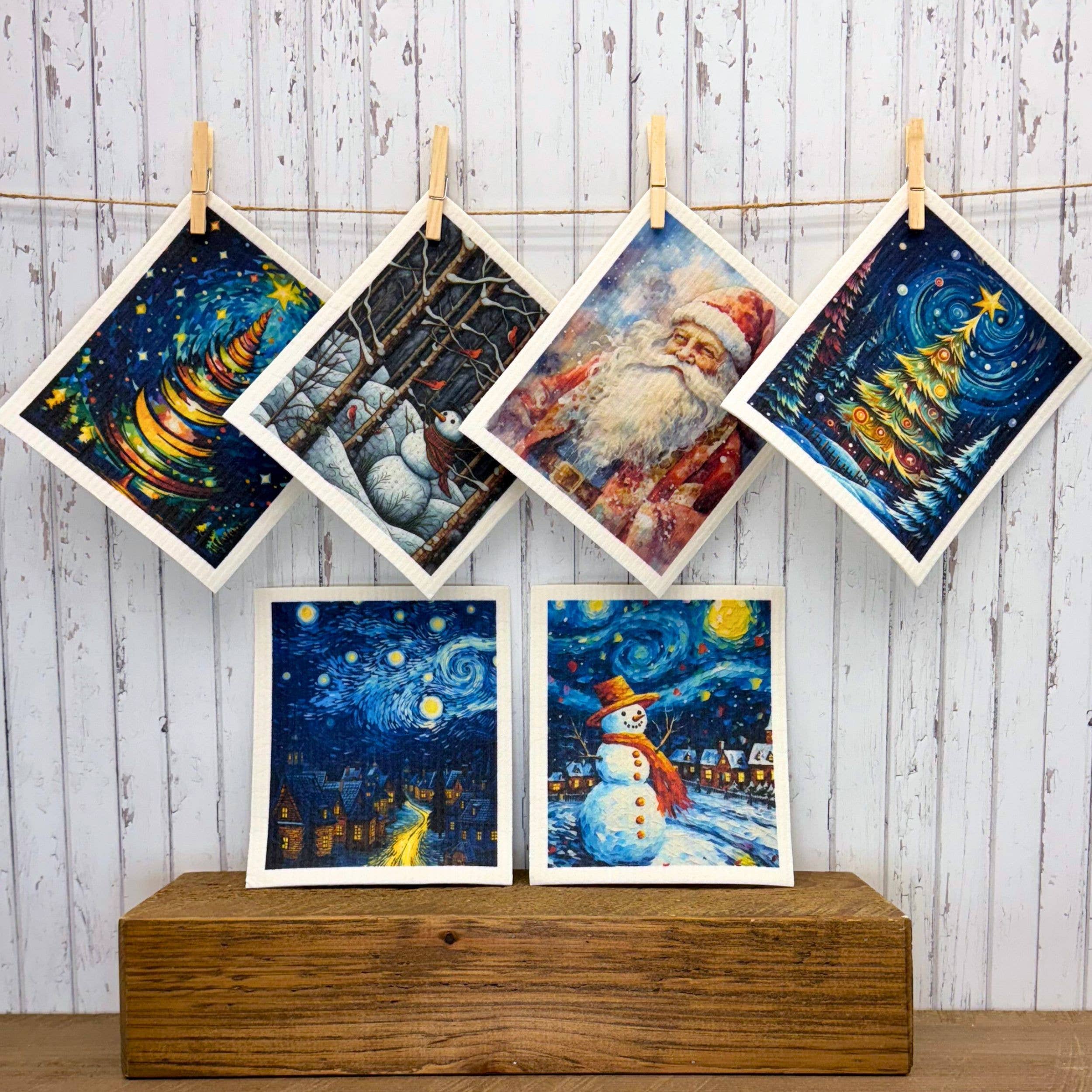 Driftless Studios - Vente Torchon - Bonhomme de neige dans un torchon Pays des merveilles d'hiver - Décoration de vacances2