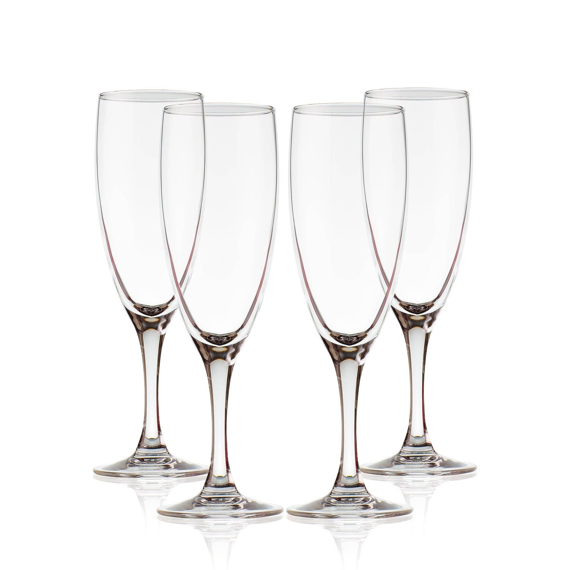 Portofino International Trading, USA - Wholesale Champagne Flute - Glass Champagne Flutes - 5.5 fl oz5