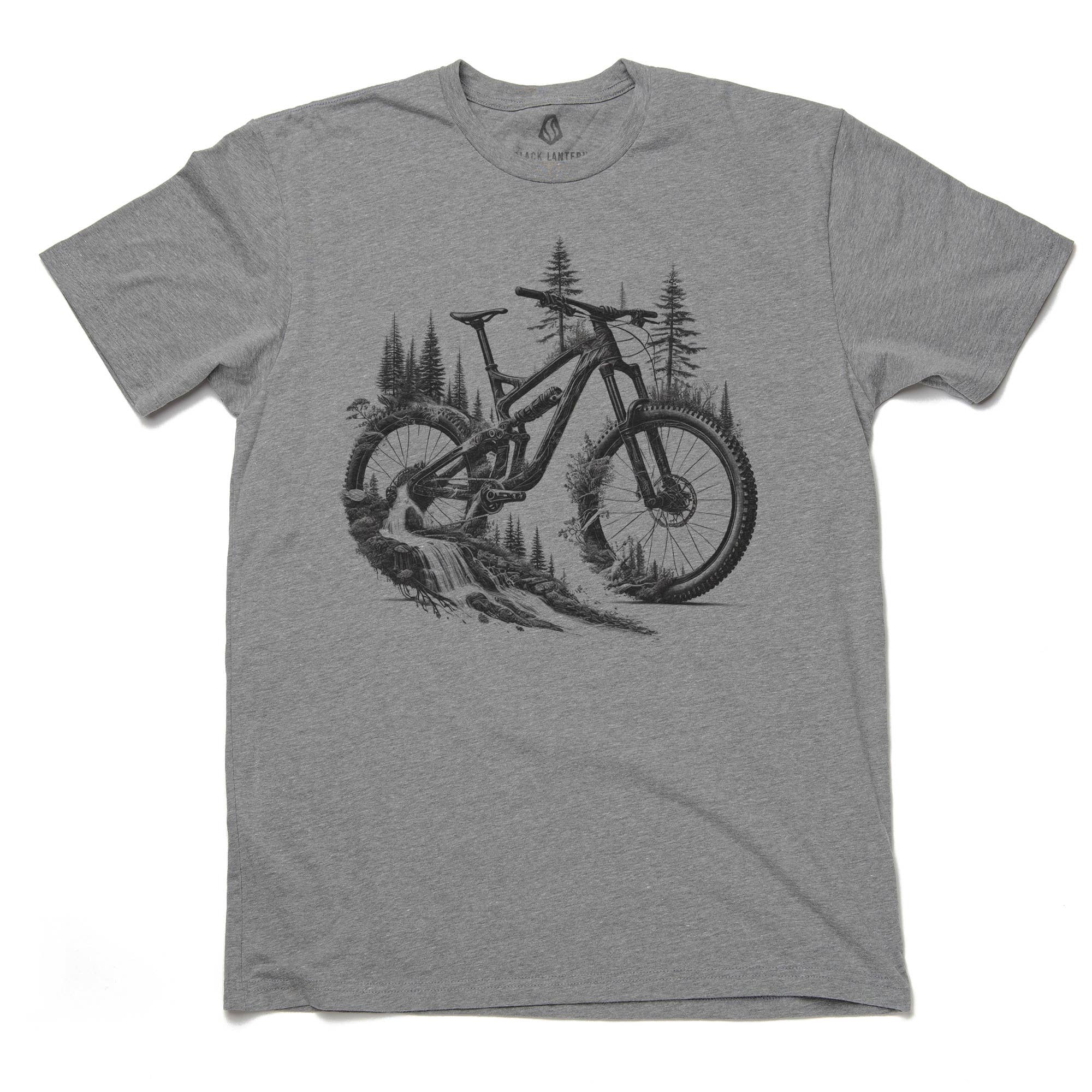 Black Lantern - Wholesale Screen Printed T-Shirt - Men's - Double Exposure Mountain Bike Men's T-Shirt1