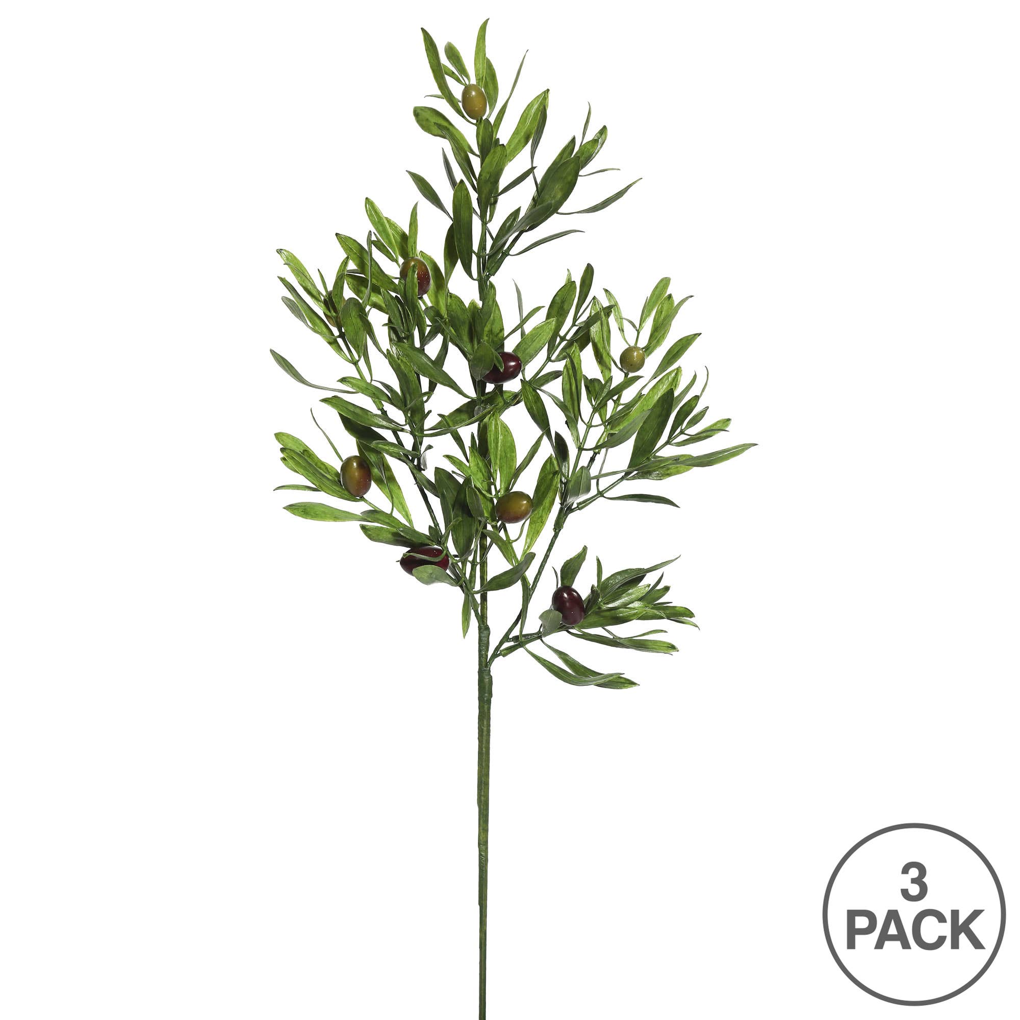 Vickerman 26" Green Olive Leaf Spray 3/pk for wholesale on Faire2
