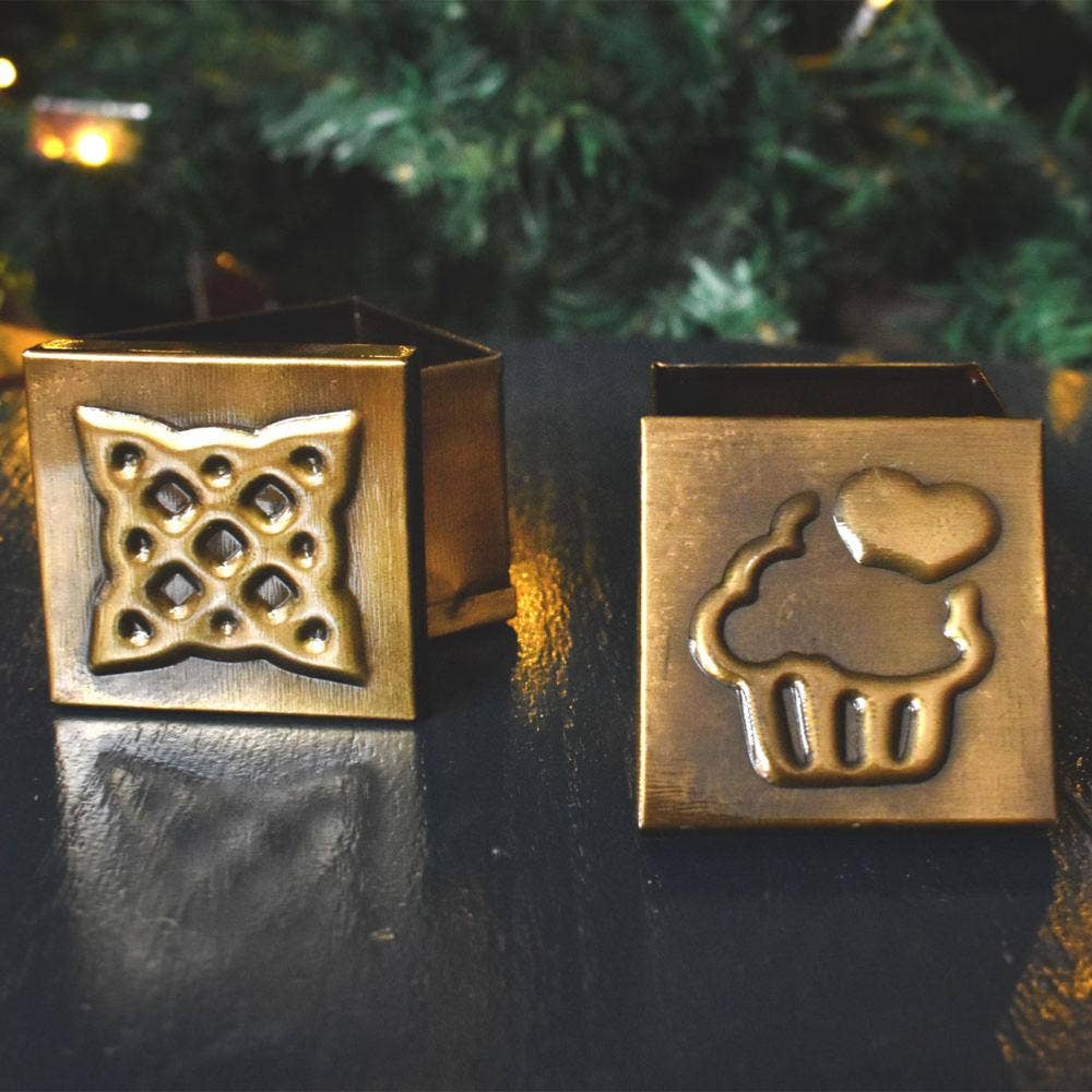 Shared Earth – Organizador/caixa de joias por atacado – Conjunto de 20 Caixas de Bugigangas em Metal, 2 de Cada um dos 10 Desenhos1