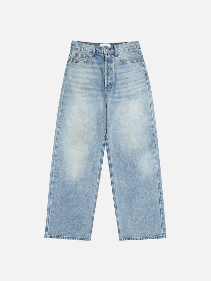 Vintage Light Blue Baggy Denim for wholesale by FRGL