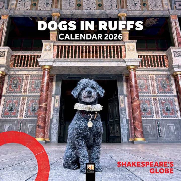 Shakespeare's Globe: Dogs in Ruffs Wall Calendar 2026 (Art Calendar) by for wholesale by Simon & Schuster