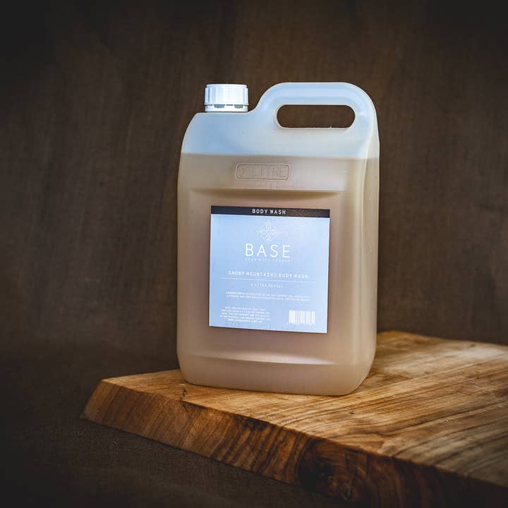 Recarga de 5 Litros Colava Corpo Snowy Mountains por atacado de Base Soaps