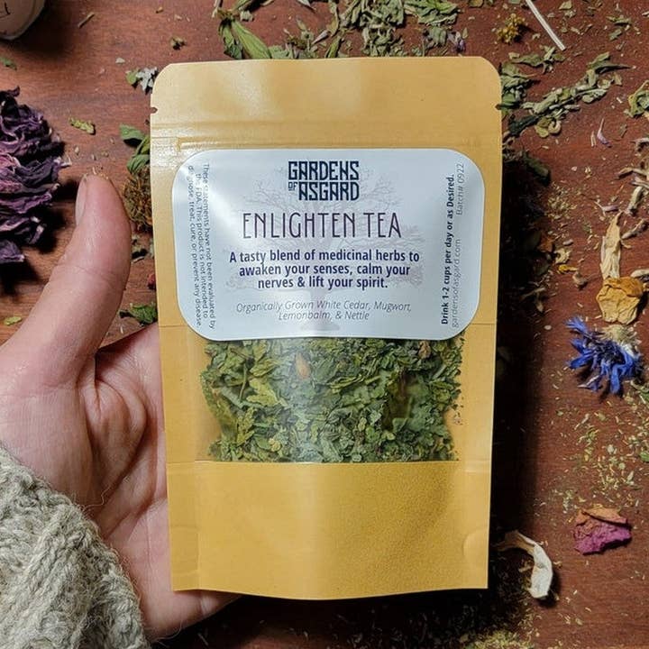 Enlighten :: Herbal Loose Leaf Tea Blend for wholesale by Gardens of Asgard