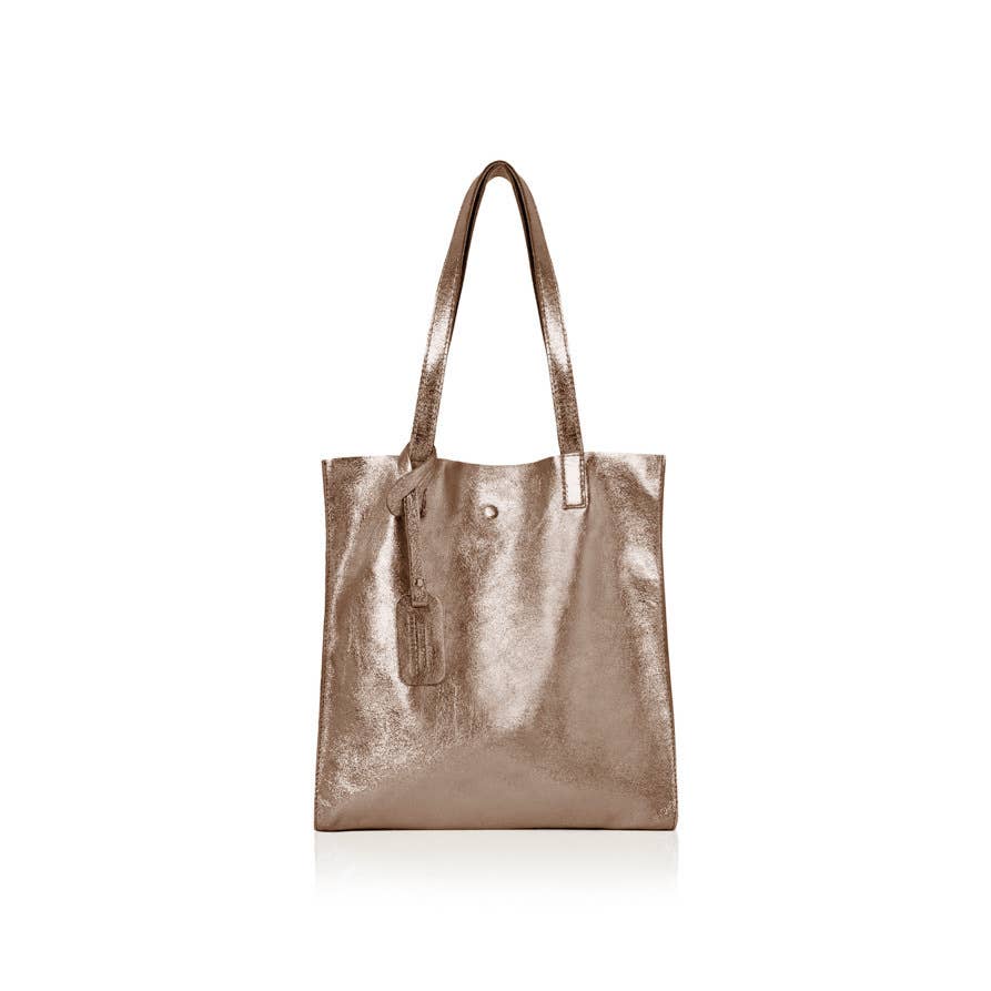 MONTTE DI JINNE - Vente Tote bag – femme - Sac cabas en cuir italien avec pochette amovible1