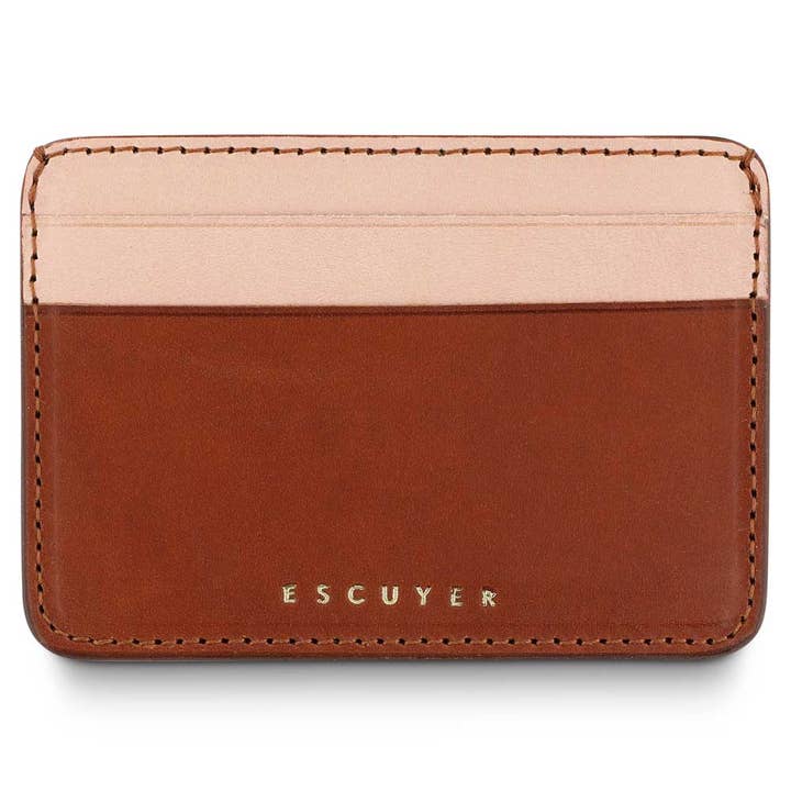 Porte-cartes - Cognac/Rose pour la vente par ESCUYER