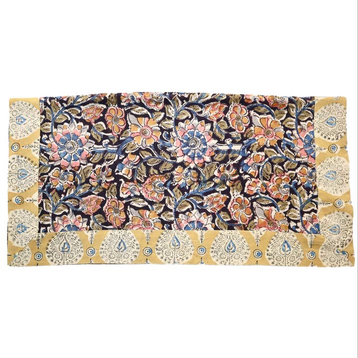 White Lotus Fashions - Wholesale Bandana - Women's - Botanical Bliss - Appliqué Border Bandana (KK1491)