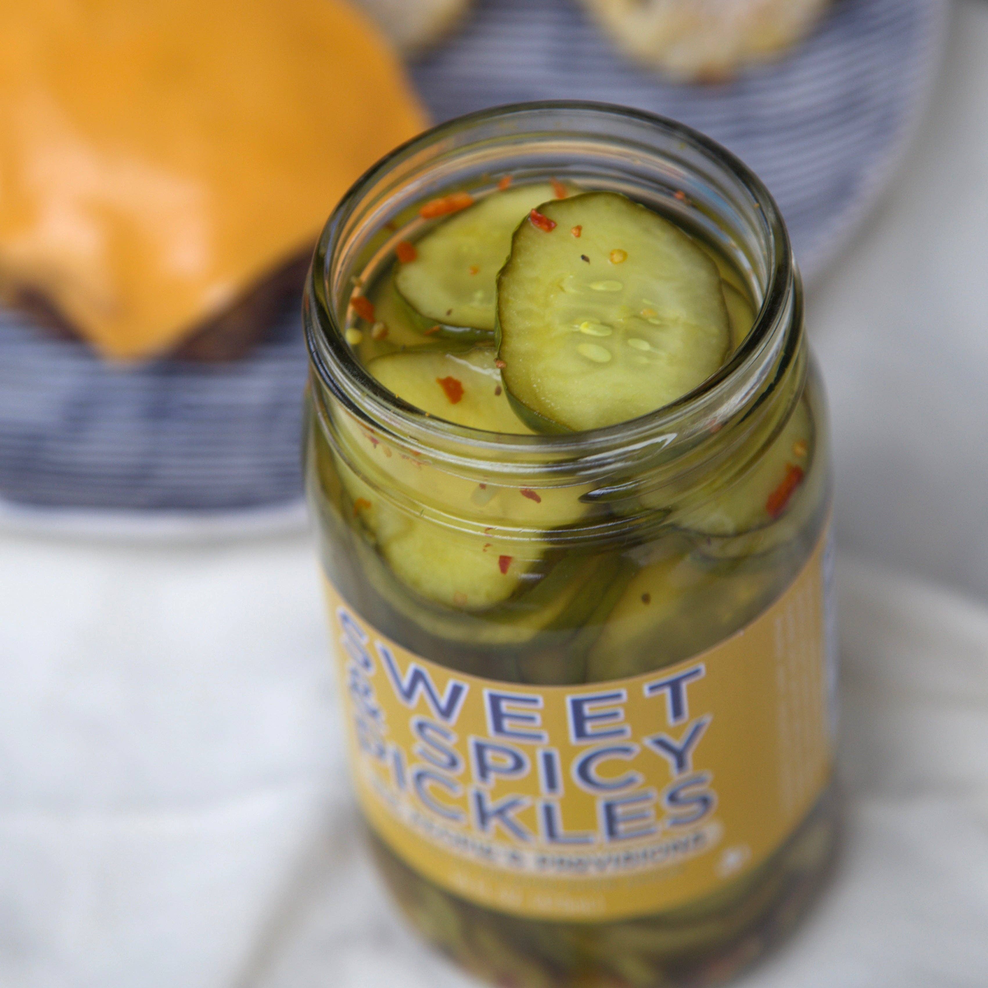 The People's Provisions - Wholesale Pickled Vegetables - Sweet & Spicy Pickles 16oz1