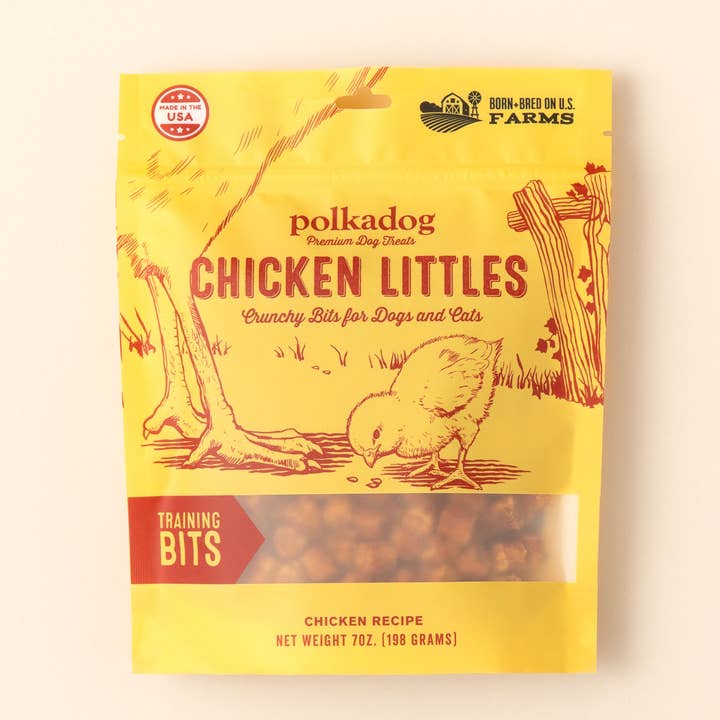 Polkadog Chicken Littles Training Bits Dog & Cat Treats 7oz for wholesale by Pet Palette Distribution