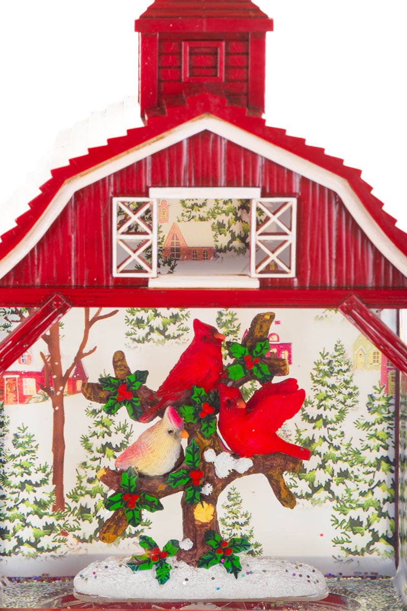 Starlight Collection – Engroshandel Bordpynt – Rød Led Lade Vandlanterne Med Kardinaler4