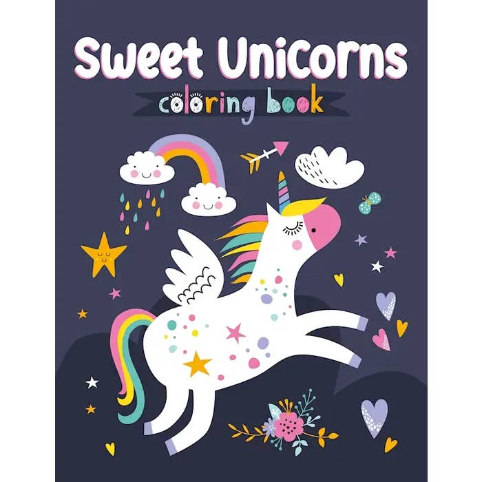 Wellspring - Wholesale Coloring Book - Kids & Baby - Coloring Book - Sweet Unicorns