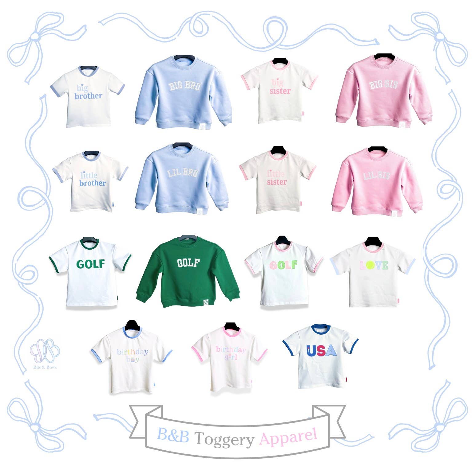 Bits & Bows - Wholesale Sweatshirt - Kids - Lil Sis Sweatshirt (sizes 3m - 4t)7