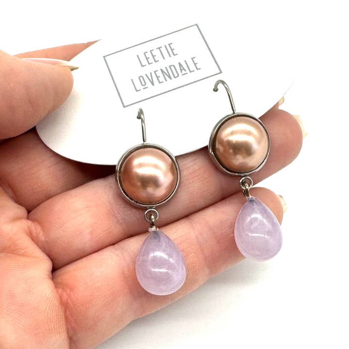 Leetie Lovendale - Wholesale Dangle Earrings - Lilah Tear & Drop Earrings