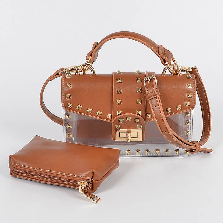 3AM BY H&D ACCESSORIES - Wholesale Clutch bag – women's - Studded See Through Clutch7