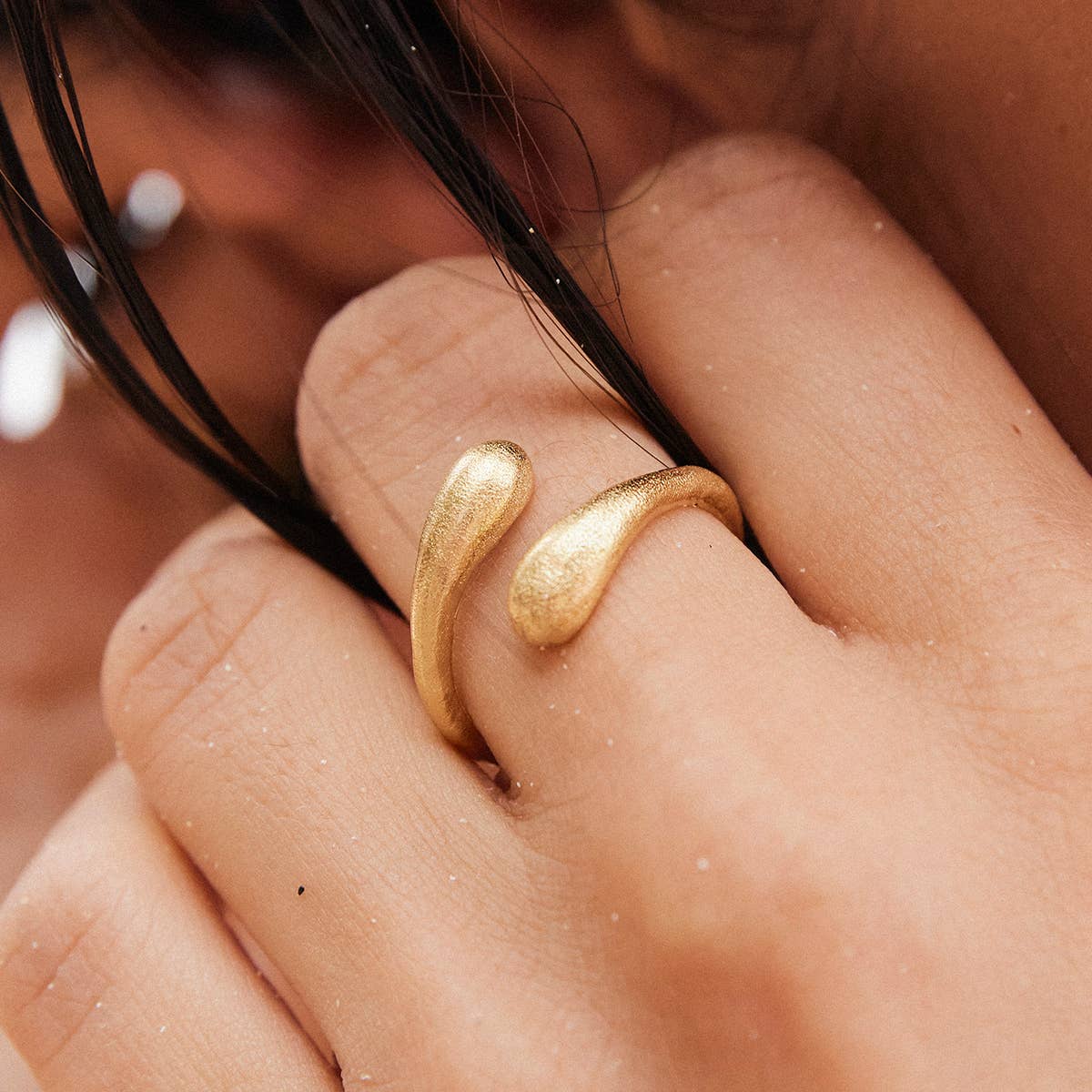 Agapée Jewelry - Wholesale Band/Stacked Ring - Filippa Ring | Jewelry Gold Gift Waterproof2