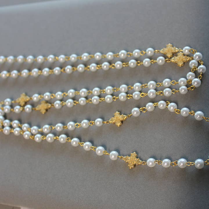 N16032P 32" Cross P/Chain for wholesale by Weisinger Designs