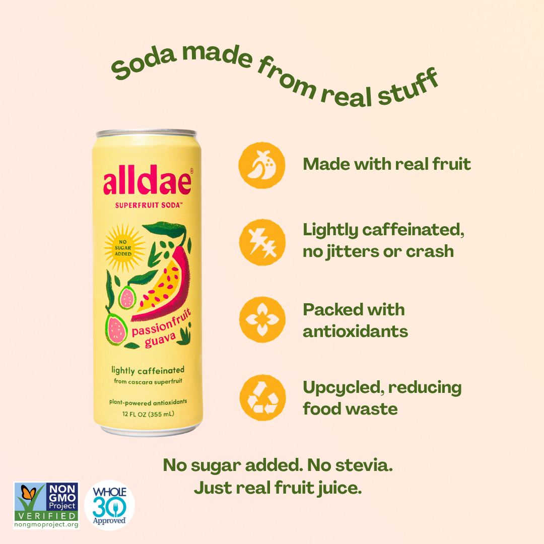 alldae superfruit soda - Wholesale Soda/Carbonated Drink - Variety 12 Pack | Healthy Soda | Lightly Caffeinated Soda2