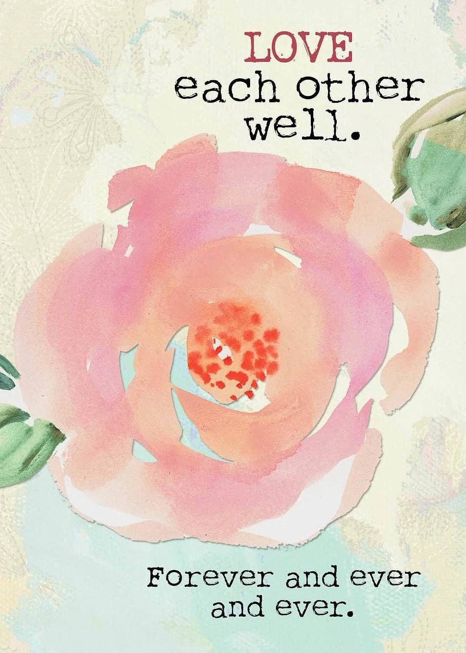 Shade Tree Greetings - Wholesale Wedding Card - AFH144 Wedding Card – “Love Each Other Well”0