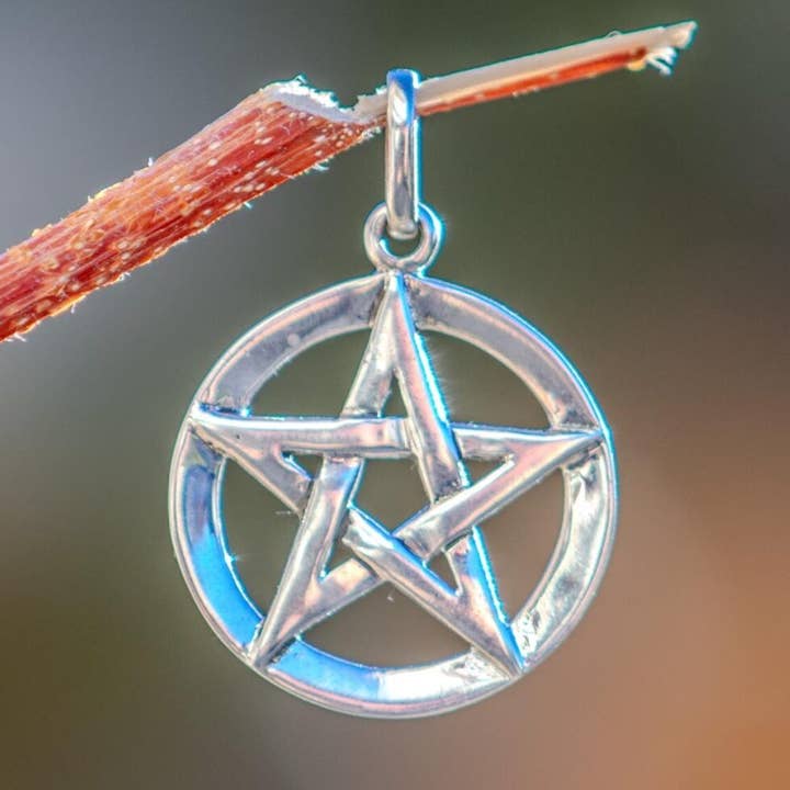 Pendentif Pentacle Large en Argent Sterling - 24 mm pour la vente par Zeppo Merchandisers Inc