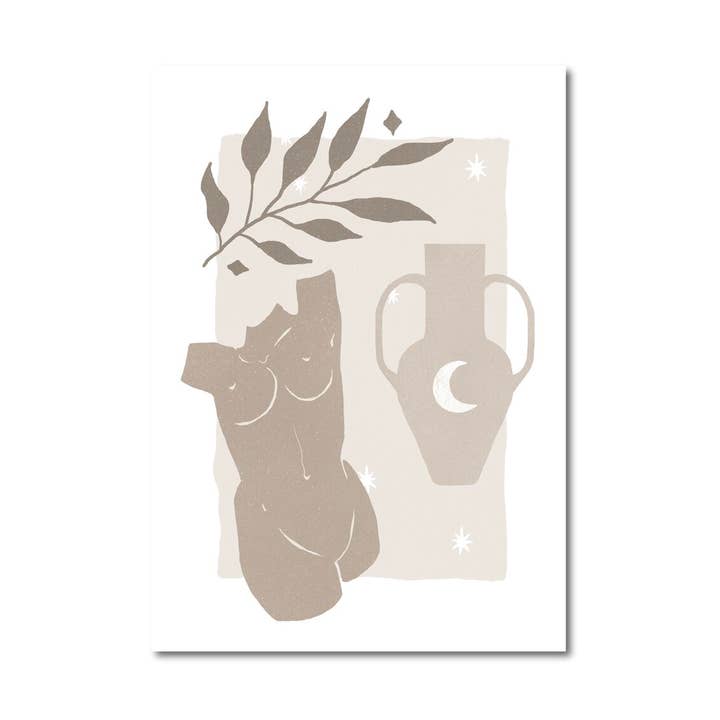 Celestial Collection - Abstract Shapes Print for wholesale by Peechy