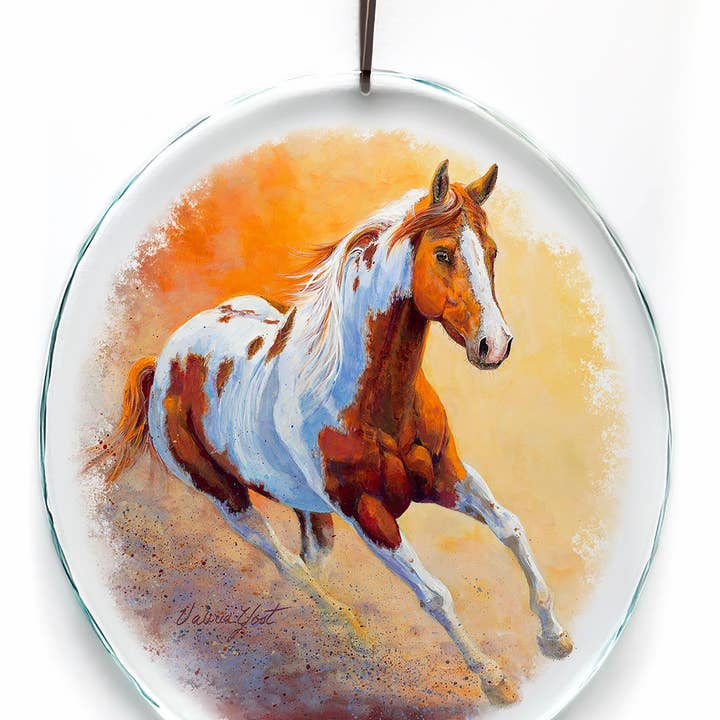 Art Brand Studios - Wholesale Suncatcher - JOY-HORSE GLASS SUNCATCHER 8"H x7"L