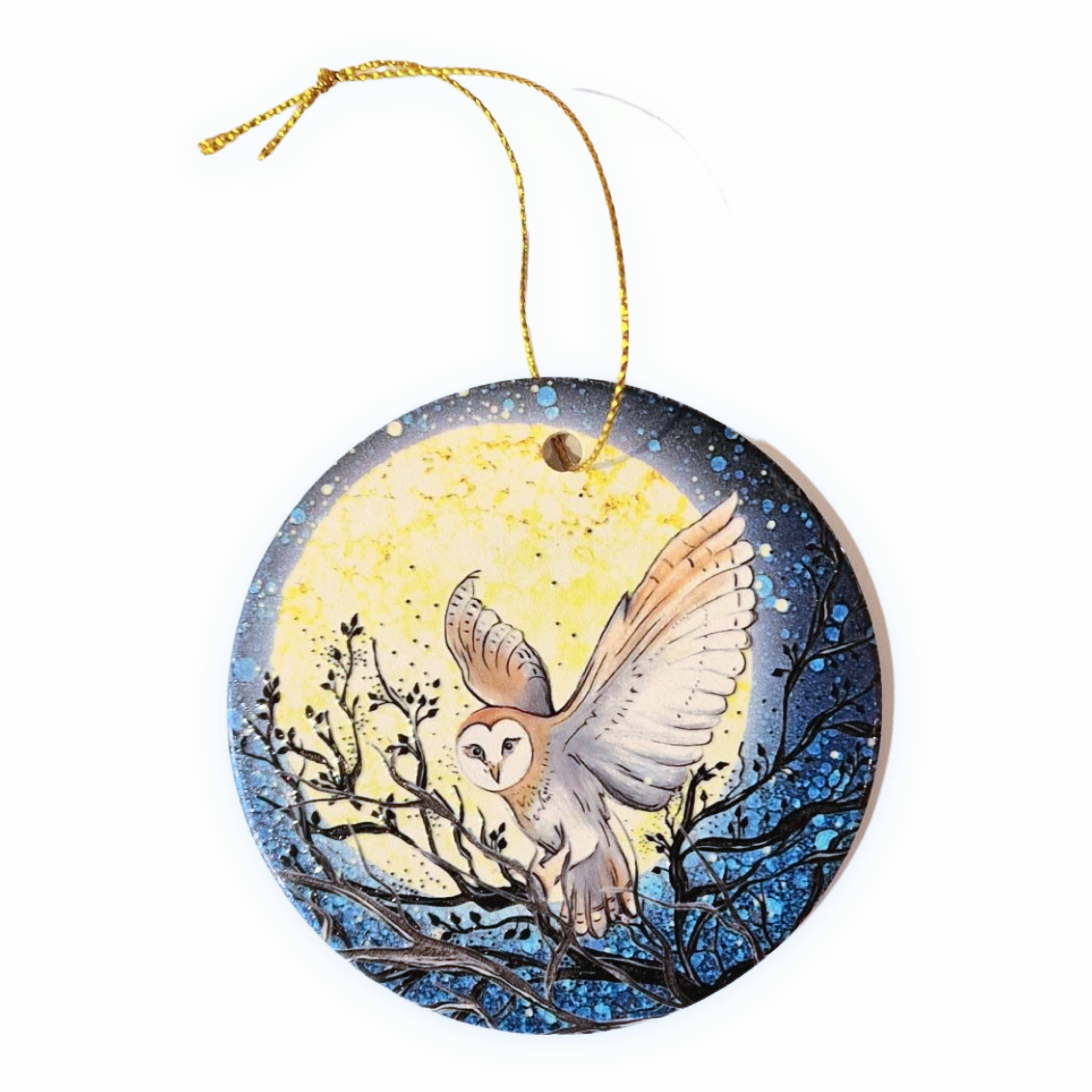 By Jo Crafts - Vente Objets de décoration - Décoration suspendue arbre hibou & cerf22