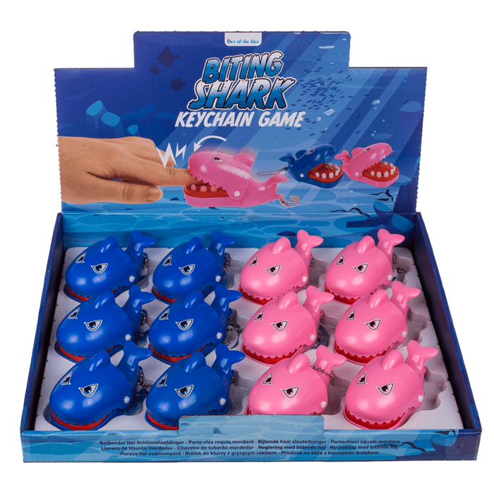 Out of the blue KG - Wholesale Keychain - Kids - Metal keychain, Biting Shark,1