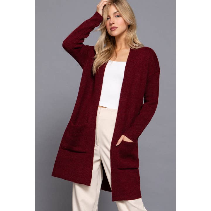 LANGARM-PULLOVERJACKE MIT OFFENER TASCHE für den Großhandel von HiteJeans