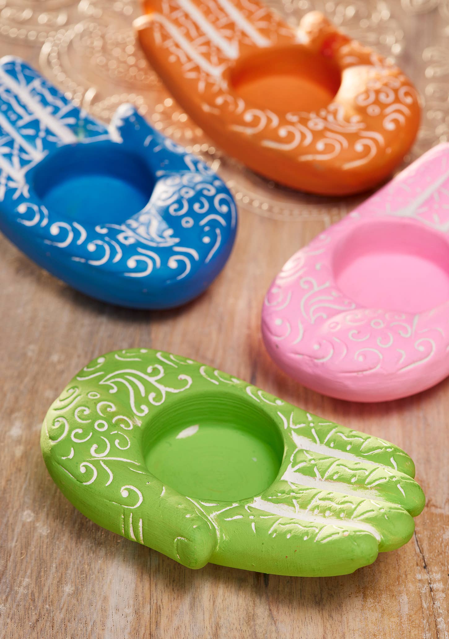 Namaste – wholesale Candle holder – Hamsa Hand Tealight Holder1