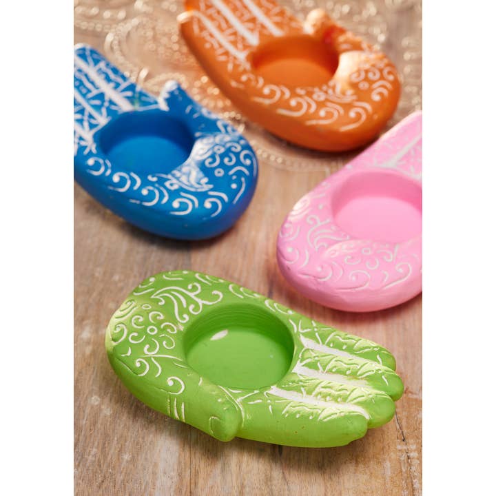 Namaste – wholesale Candle holder – Hamsa Hand Tealight Holder1