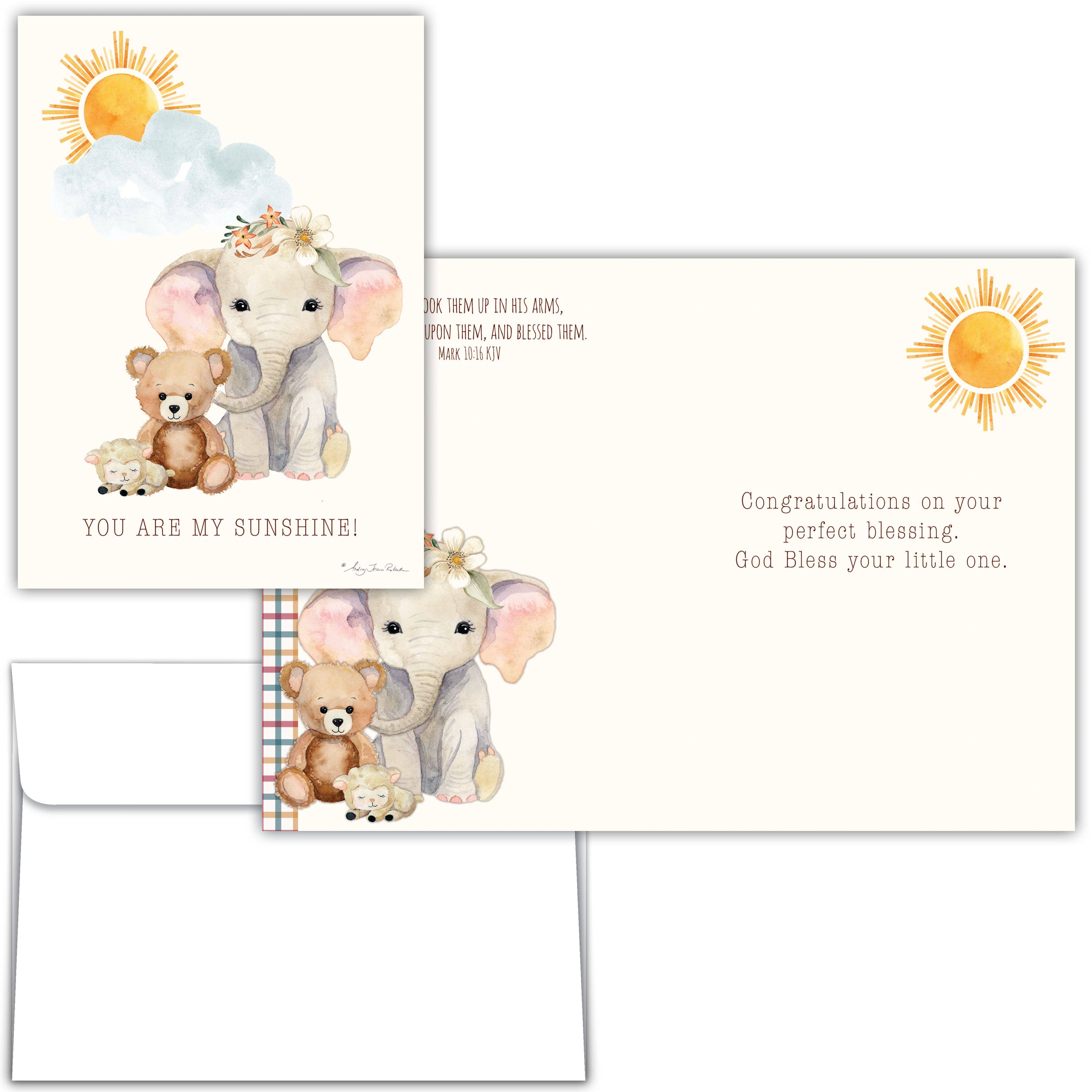 Crown Point Graphics - Wholesale Baby Card - You are my Sunshine | Baby Greeting Card1