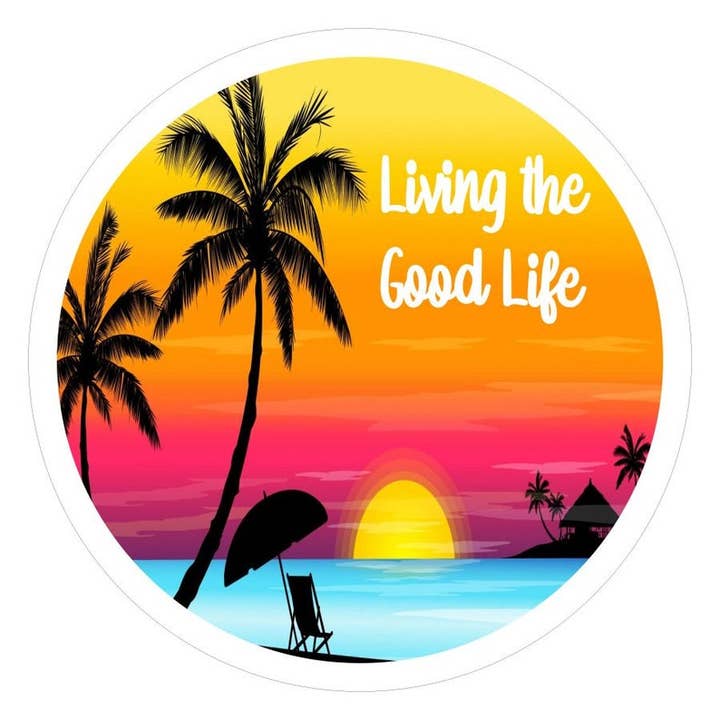 Living The Good Life White Spare Tire Cover for wholesale by Dirty Acres