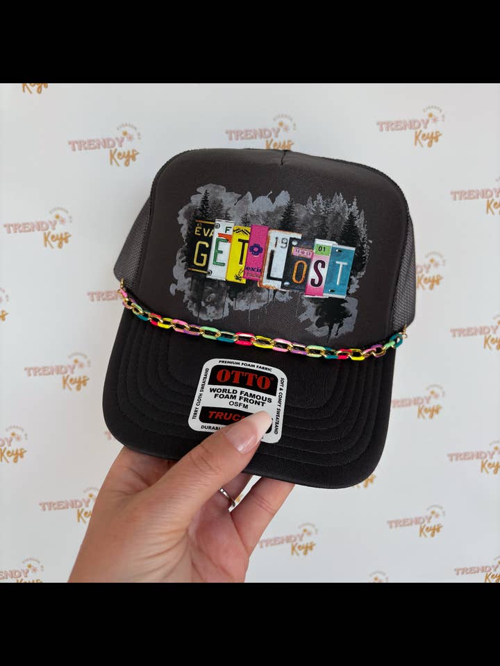 Get Lost Print Trucker Hat for wholesale by TrendyKeys