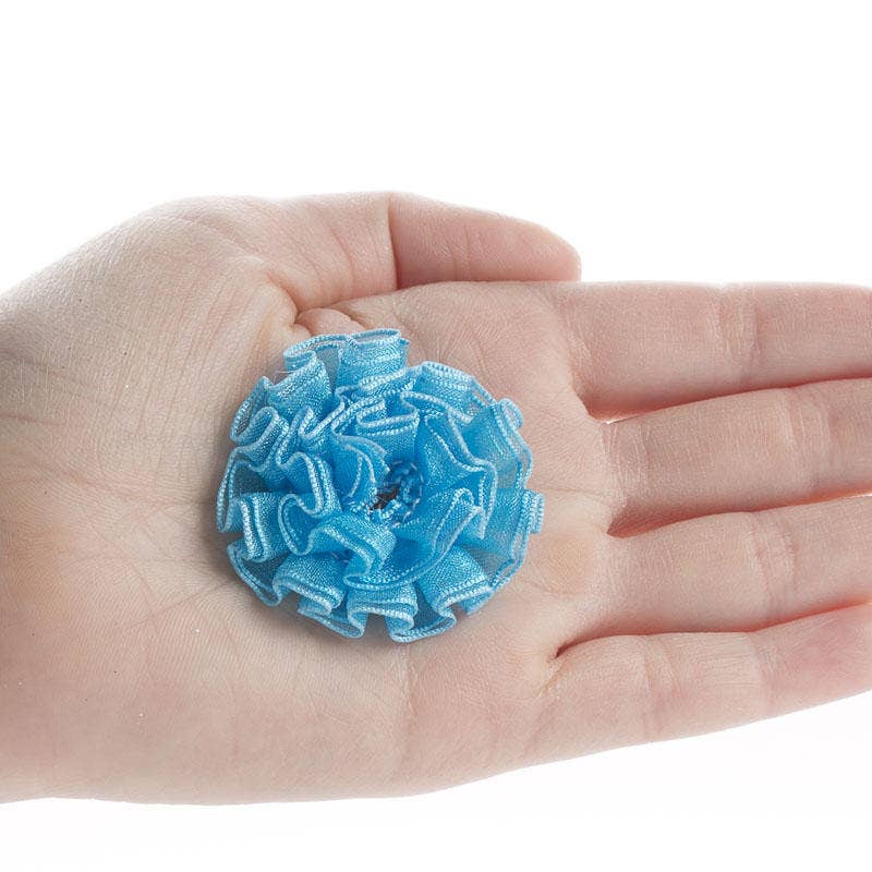 Factory Direct Craft - Wholesale Ribbon – Gift wrapping - 1-1/2" dia Sheer Ribbon Rose Bows (Pack of 6)- Select Color 6