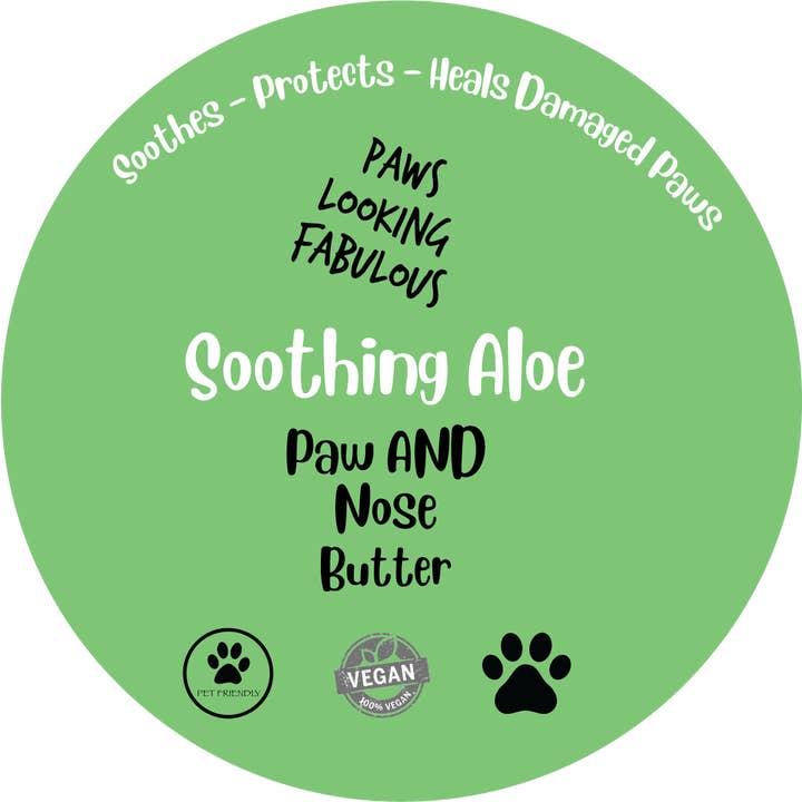 Aloe & Cucumber Paw & Nose Butter Natural Balm for Dogs for wholesale by Paws Looking Fabulous