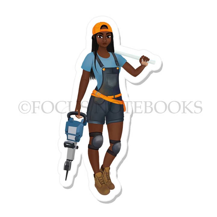 Civil Engineer_Vinyl-Aufkleber für den Großhandel von Focus Notebooks