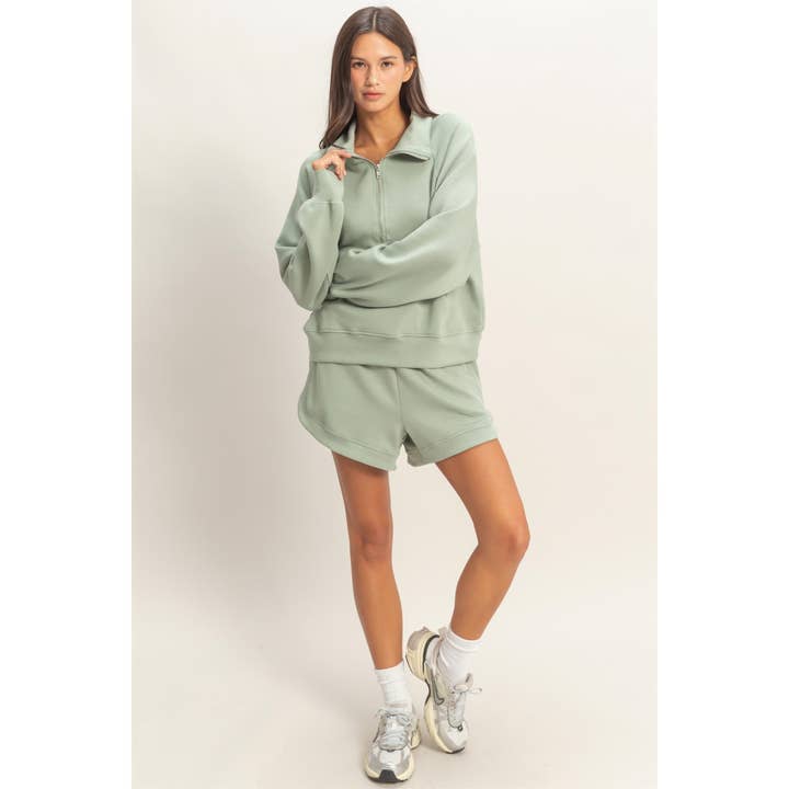 HYFVE - Wholesale Sweatshirt - Women's - Half-Zip Collar Pullover5