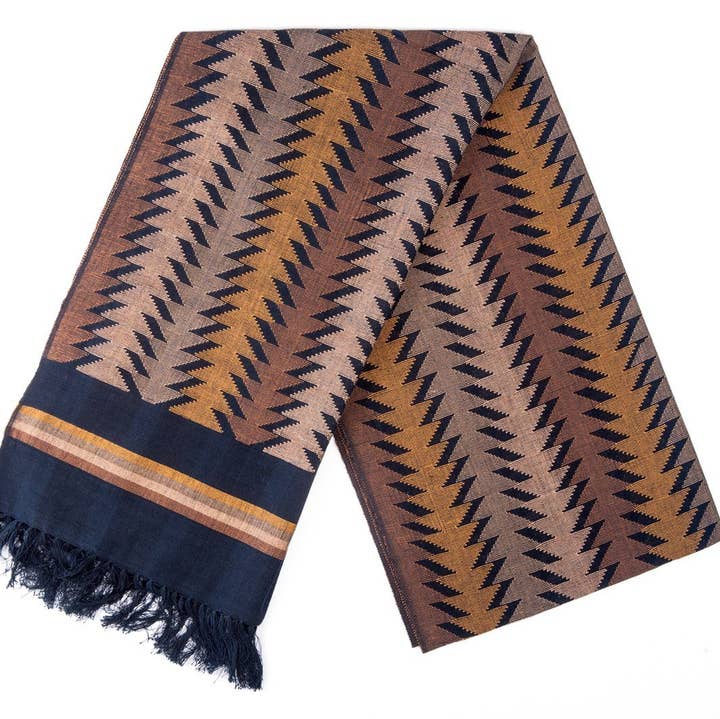 Didi Bahini Fair Trade - Wholesale Scarf - Women's - Warm Spice Dhaka Scarf0